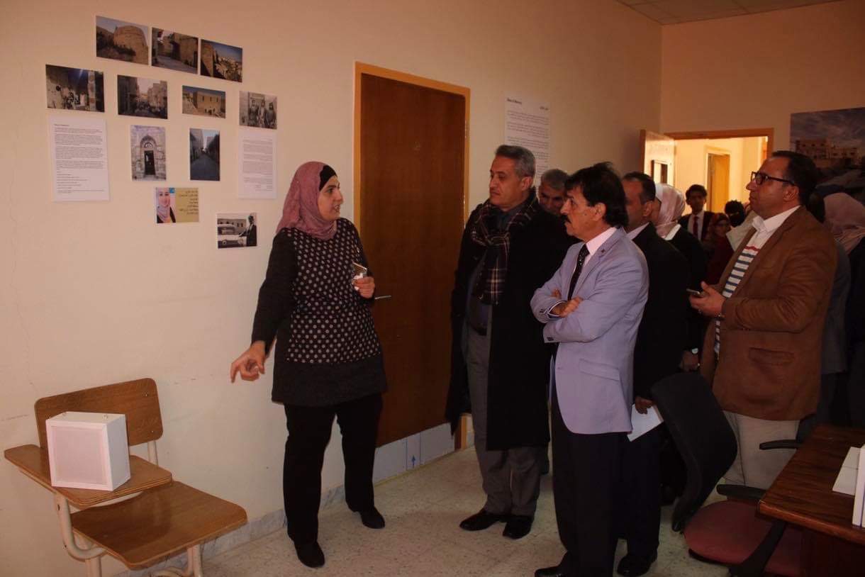 افتتاح معرض أماكن الذاكرة في جامعة الحسين بن طلال