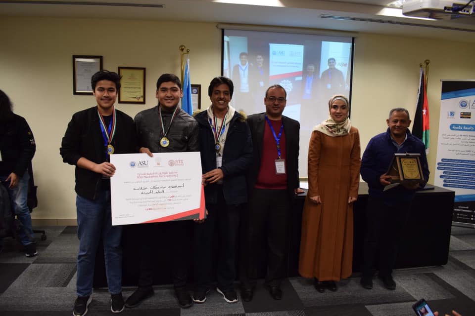 مدارس النظم الحديثة الثانويه ذكور تحرز المركز الاول بمسابقة هاكاثون