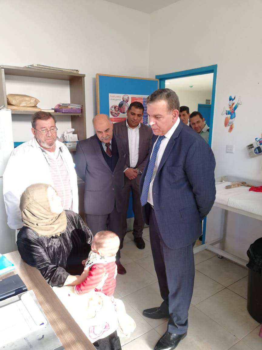 وزير الصحة يقوم بزيارة مفاجئة لمركز صحي مرج الحمام الشامل 