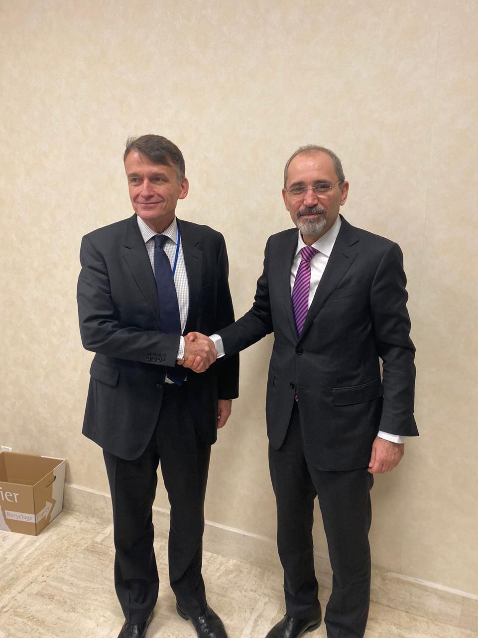 الصفدي يلتقي المفوض العام بالوكالة لوكالة الأمم المتحدة لإغاثة وتشغيل اللاجئين الفلسطينيين (الأنروا)