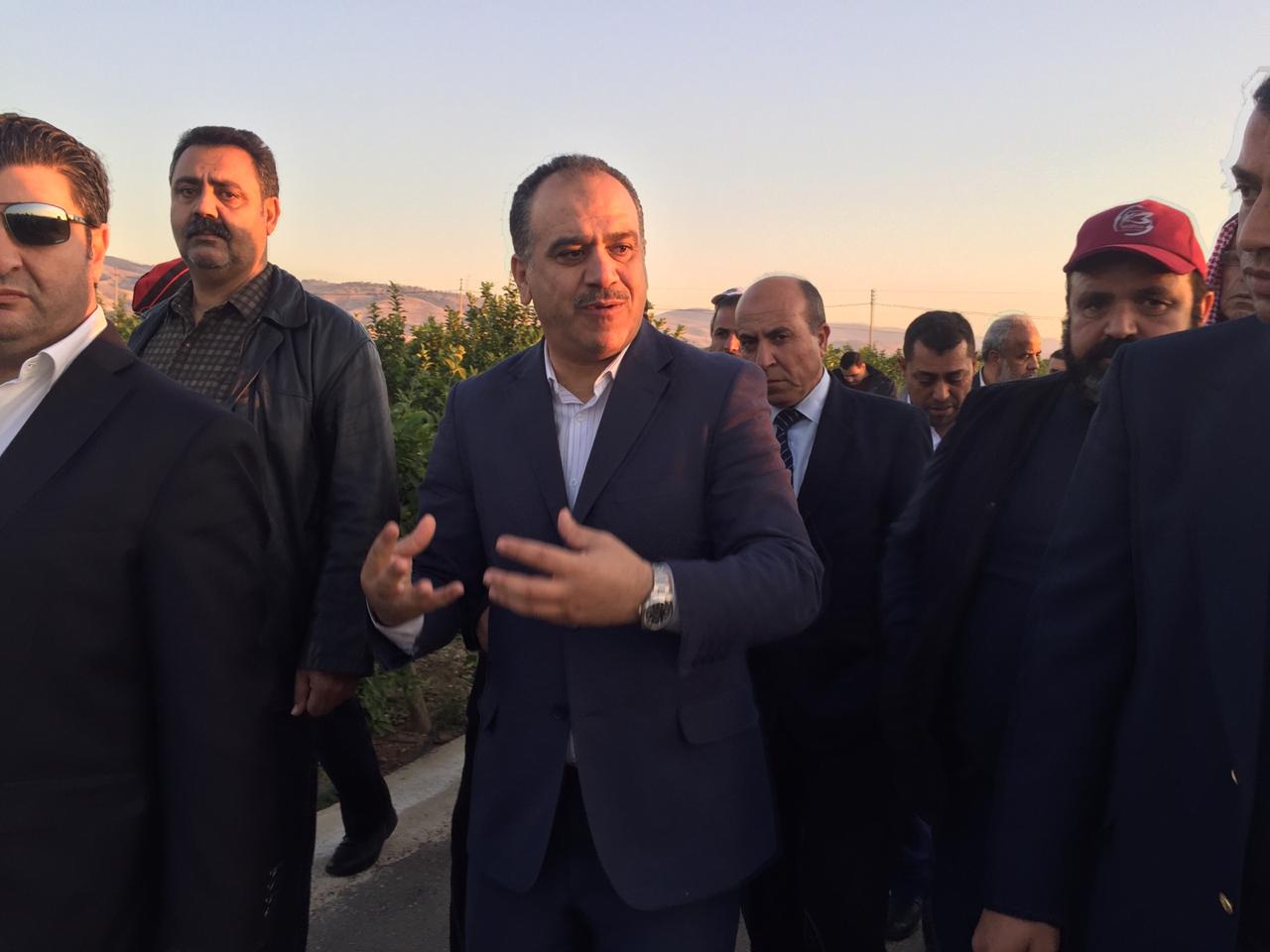 وزير الزراعة يلتقي مزارعي الحمضيات في الاغوار الشمالية 