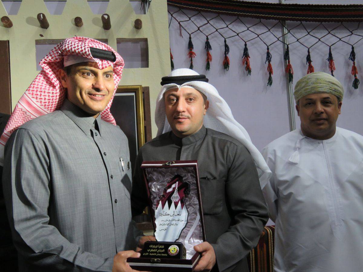 افتتاح معرض وبازار الطلبة العرب في جامعة عمان الأهلية