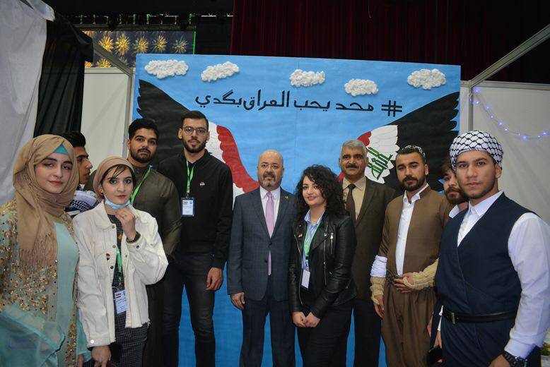 العذاري يشارك في افتتاح معرض الطلبة العرب بجامعة عمان الأهلية ويطلع على أوضاع الطلبة العراقيين