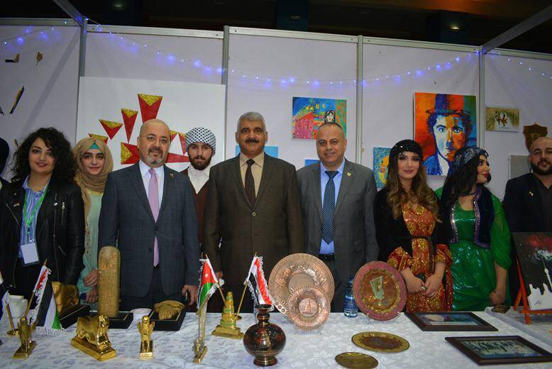 العذاري يشارك في افتتاح معرض الطلبة العرب بجامعة عمان الأهلية ويطلع على أوضاع الطلبة العراقيين