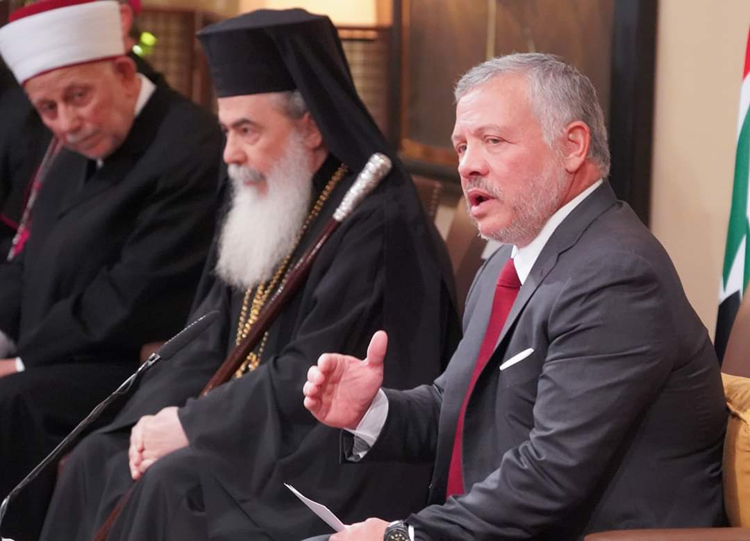 الملك يستقبل رؤساء الكنائس في الأردن والقدس وشخصيات مسيحية بمناسبة الأعياد المجيدة .. صور
