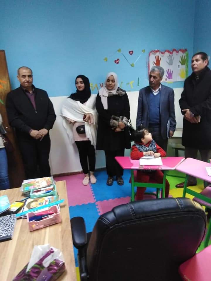 وفد من جامعة جدارا يزور مركز سهل حوران لتربية ذوي الإحتياجات الخاصة في بلدة الشجرة