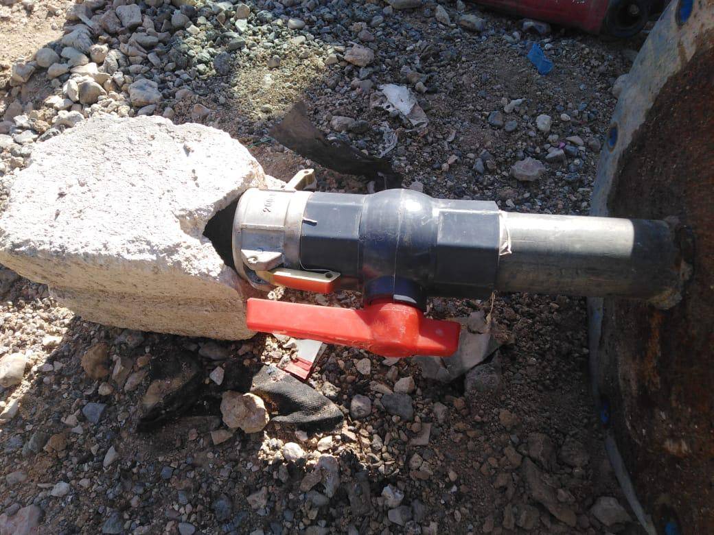 المياه : اعتداء جديد وكبير على خط ناقل الديسي  في القطرانة