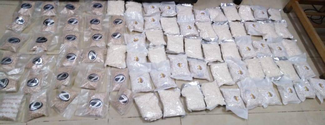 إحباط محاولة تهريب 130 ألف حبة مخدرة في معبر حدود جابر والقبض على شخصين متورطين بالعملية