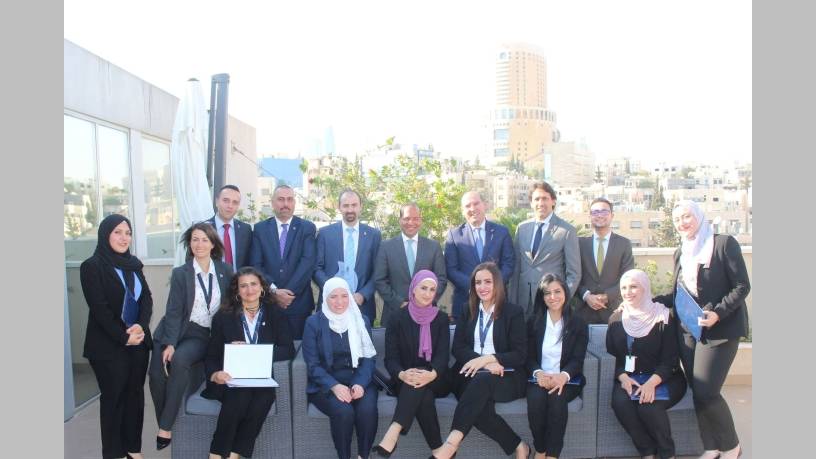 حفل تسليم شهادات دورات تدريبي لموظفين شركةgigJordan