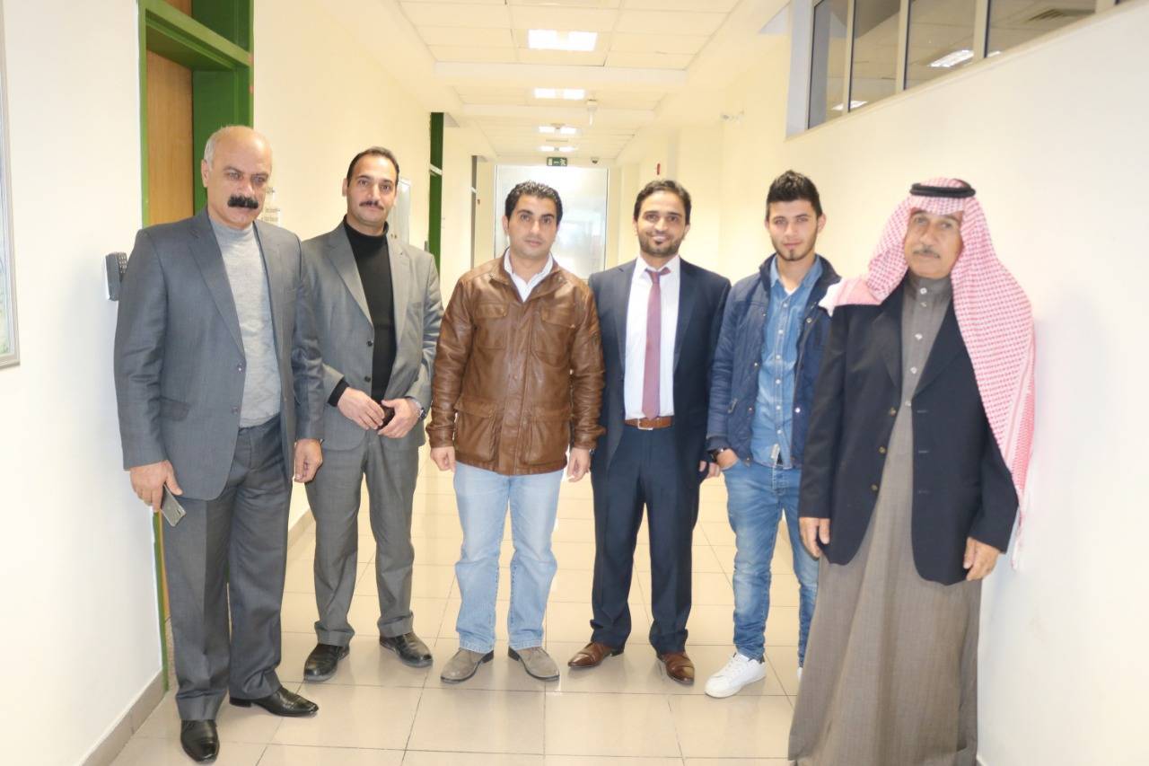 تهنئة للسيد عبدالله خضر الخريشا بمناسبة مناقشة رسالة الماجستير