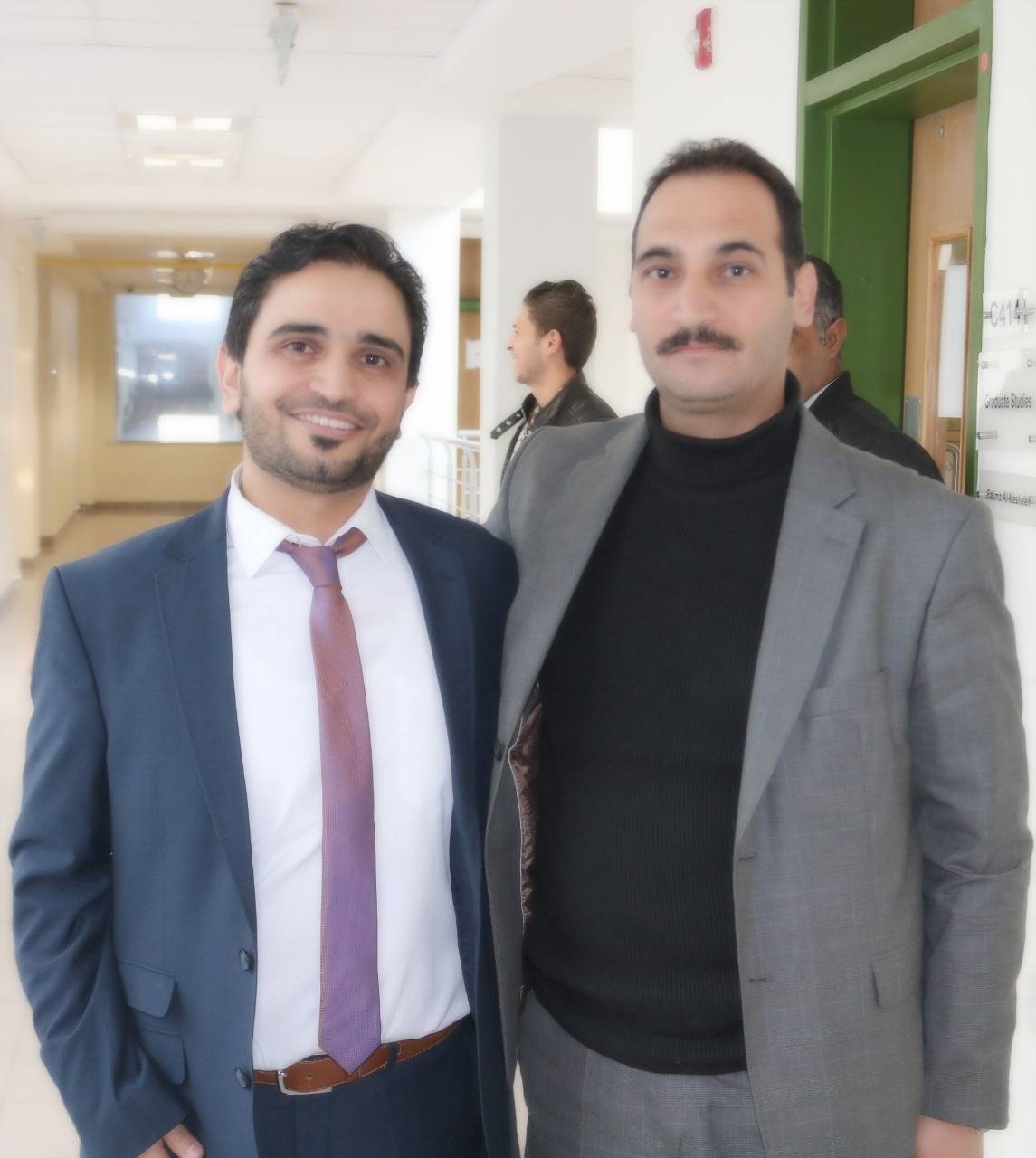 تهنئة للسيد عبدالله خضر الخريشا بمناسبة مناقشة رسالة الماجستير