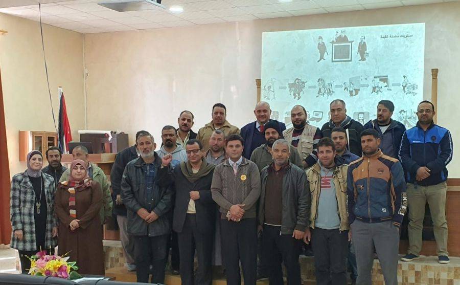 دورة تدريبية حول التسويق الزراعي للاسر المستفيده من مشروع زيادة الإنتاج الزراعي وتحسين إدارة الموارد الطبيعية