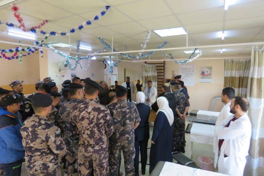حملة للتبرع بالدم بتنظيم من مديرية دفاع مدني جرش