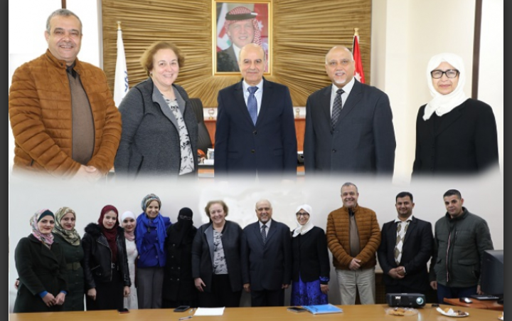 لقاء عرض تجارب في سن القوانين والأنظمة الصحية  لطلبة الماجستير في كلية التمريض بجامعة الاسراء