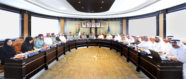 اجتماع لفریق إدارة الطوارئ  والأزمات والكوارث بإمارة الشارقة بضيافة شرطة الشارقة
