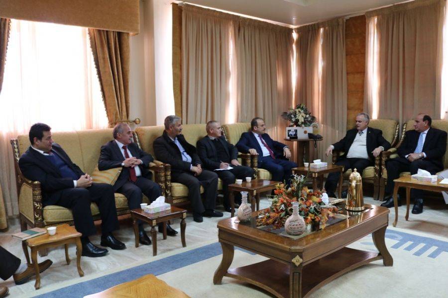 رئيس جامعة الحسين بن طلال يستقبل  مدير عام المركز الوطني للبحوث الزراعية