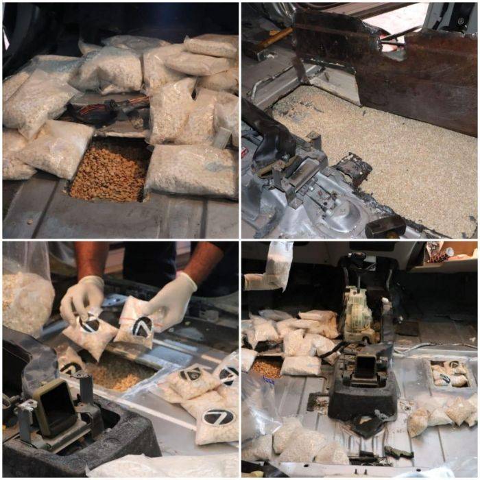 إحباط محاولة تهريب نصف مليون حبة مخدرة الى احدى دول الجوار ، والقاء القبض على ستة اشخاص