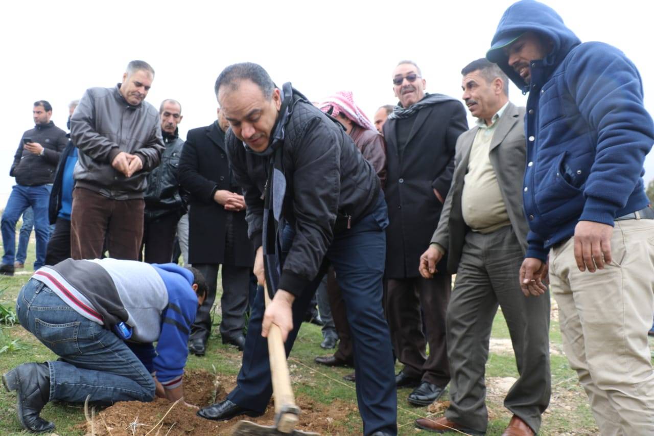 اطلاق مبادرة بصمة خضراء في مدينة الأمير هاشم بن عبدالله الثاني بمحافظة مادبا