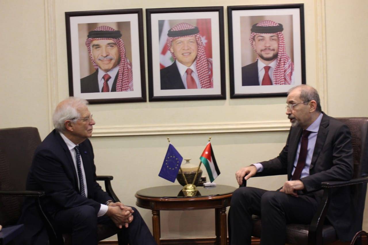 الصفدي يستقبل الممثل الأعلى للسياسة الخارجية في الاتحاد الأوروبي جوسيب بوريل