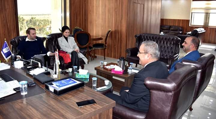 وفد من مركز اميدست يزور جامعة جدارا