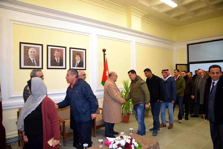 حفل استقبال بمناسبة صدور الإرادة الملكية السامية بتعيين الدكتور الزبون رئيسًا للجامعة الهاشمية