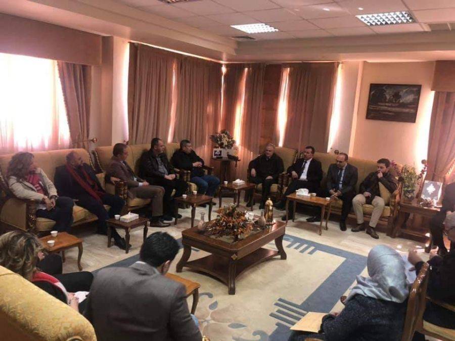 رئيس جامعة الحسين بن طلال الاستاذ الدكتور نجيب ابو كركي يلتقي نقيب أطباء الاسنان