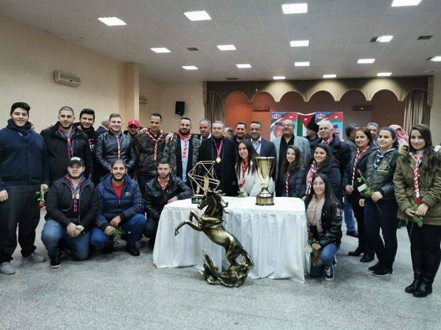 الفحيص تستقبل التهانئ بعد فوزها ببطولة الأندية العربية