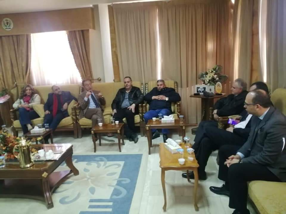 رئيس جامعة الحسين بن طلال الاستاذ الدكتور نجيب ابو كركي يلتقي نقيب أطباء الاسنان