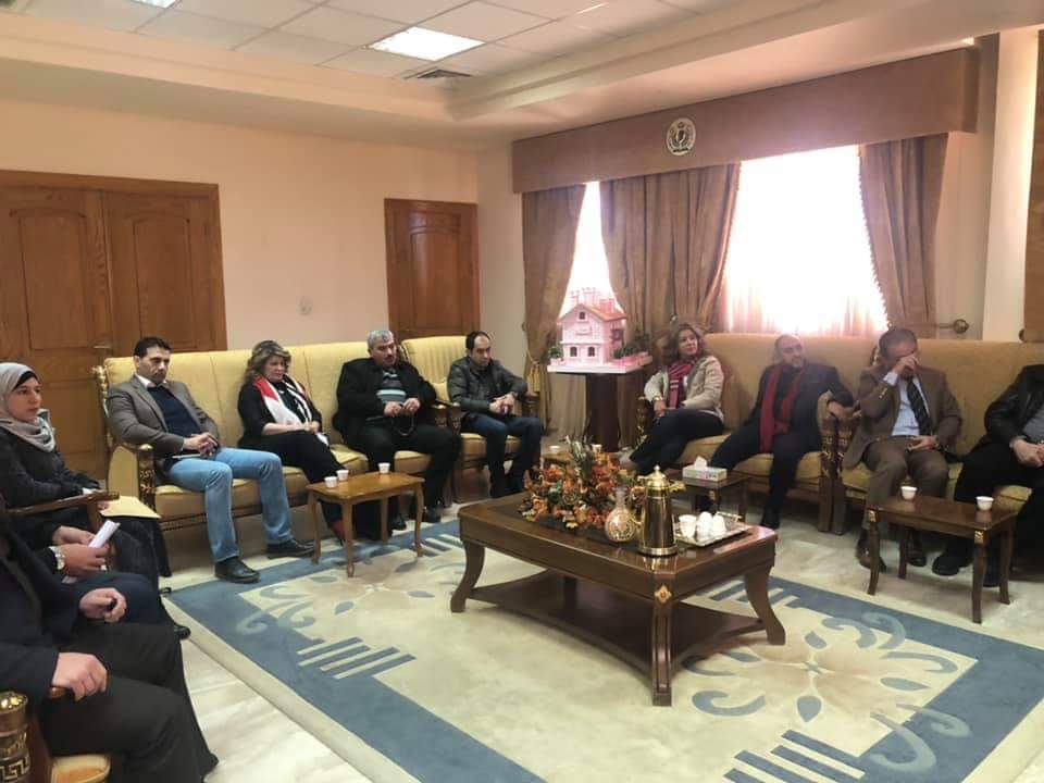 رئيس جامعة الحسين بن طلال الاستاذ الدكتور نجيب ابو كركي يلتقي نقيب أطباء الاسنان