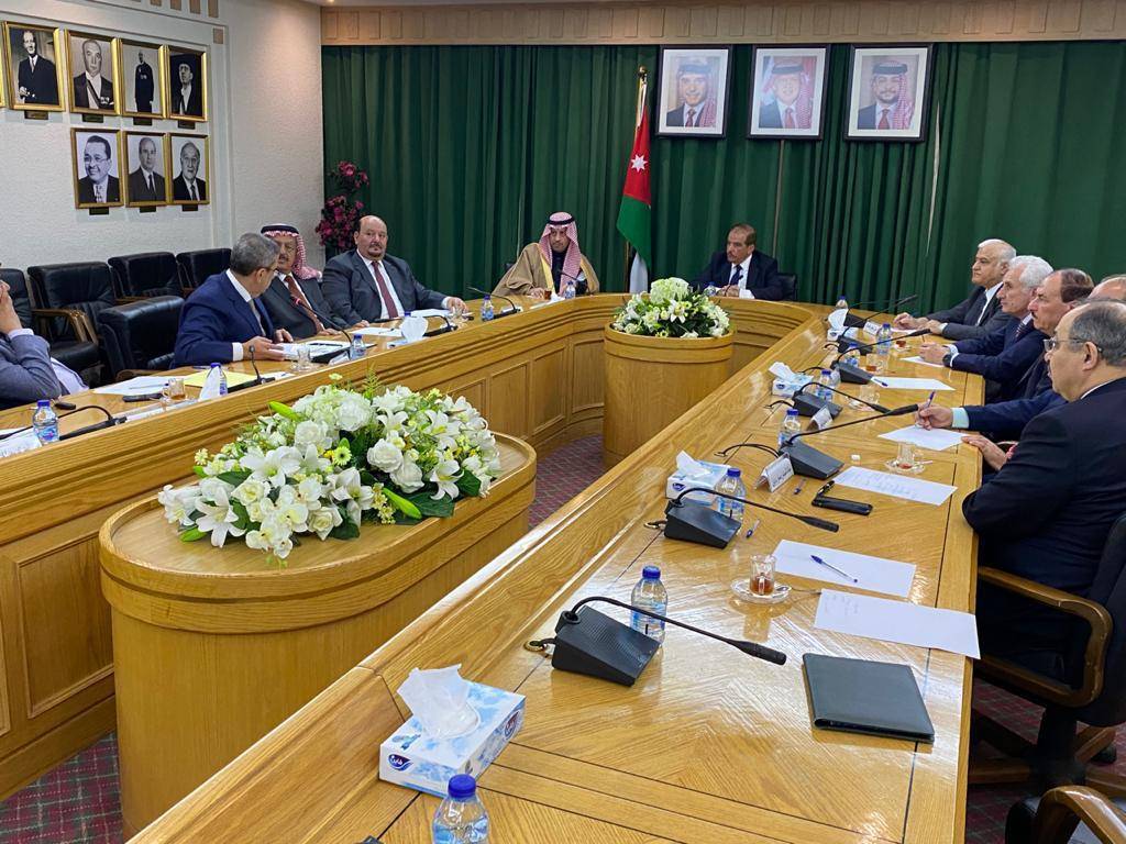 سفير المملكة العربية السعودية لدى الاردن يلتقي لجنة الصداقة السعودية الأردنية بمجلس الأعيان