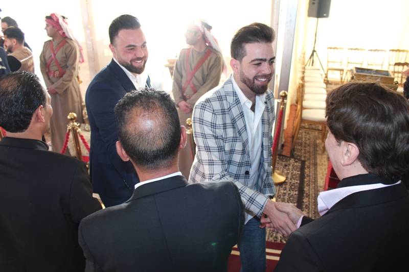 جاهة وخطوبة الإعلامي معاذ العمري على الفنانة ديانا كرزون .. صور