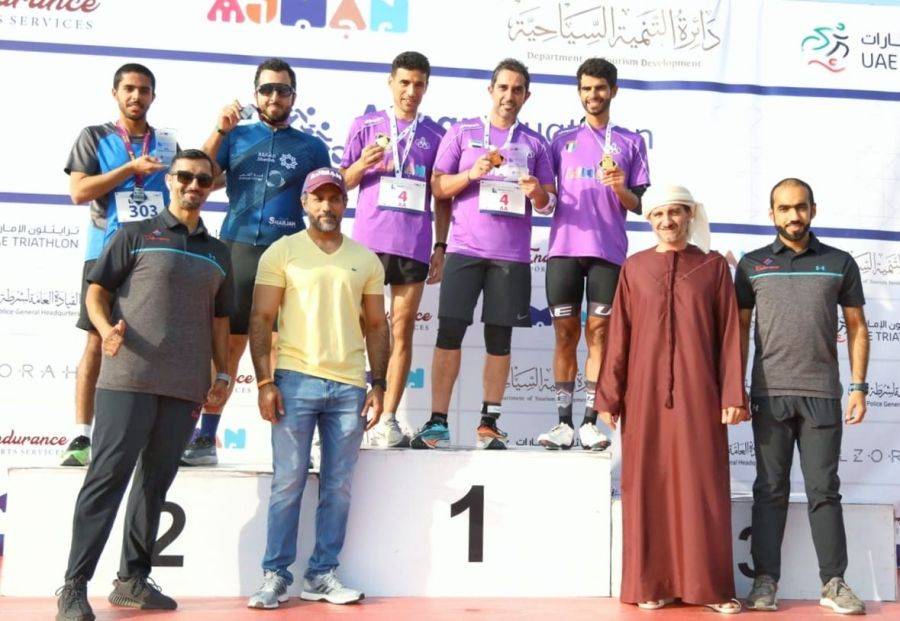 دائرة التنمیة السیاحیة تختتم سباق دواثلون عجمان 2020