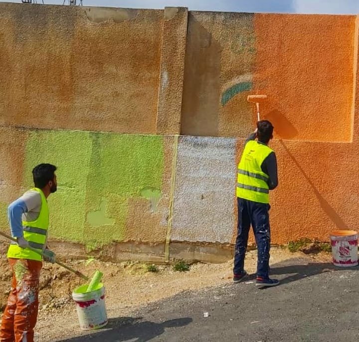  ألوان وكلنا الاردن وإسناد ينفذون عملا تطوعيا في مدرسة الرباحية الجنوبية