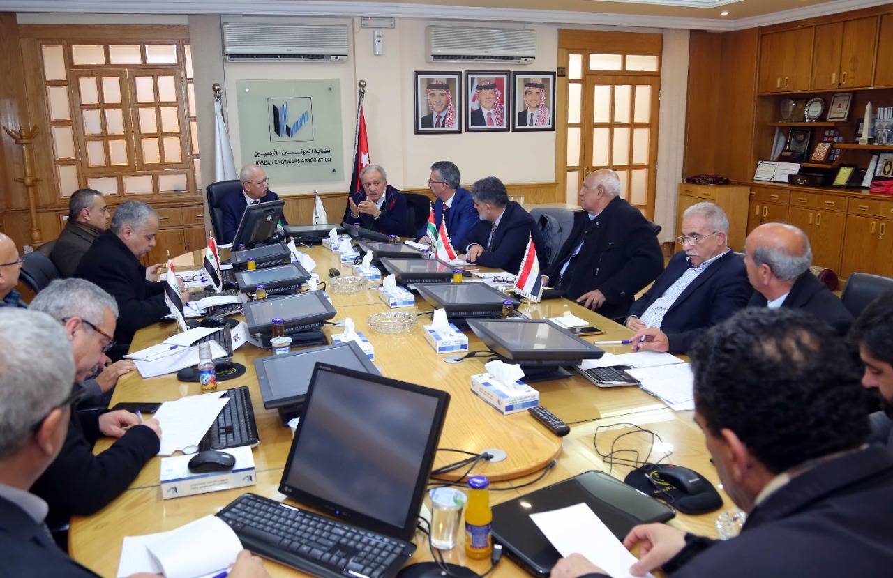 لجنة فلسطين والقضايا القومية في اتحاد المهندسين العرب تعقد اجتماعا في عمان