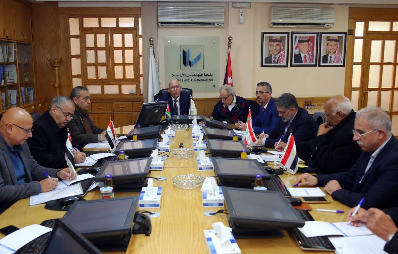 لجنة فلسطين والقضايا القومية في اتحاد المهندسين العرب تعقد اجتماعا في عمان