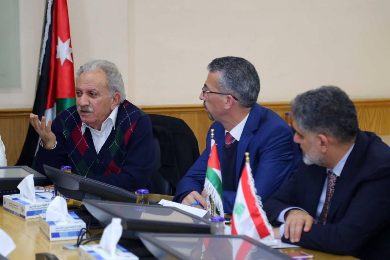 لجنة فلسطين والقضايا القومية في اتحاد المهندسين العرب تعقد اجتماعا في عمان