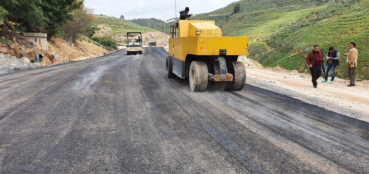 وزارة الأشغال تنهي العمل في مدخل جرش الجنوبي وتفتتحه أمام حركة السير