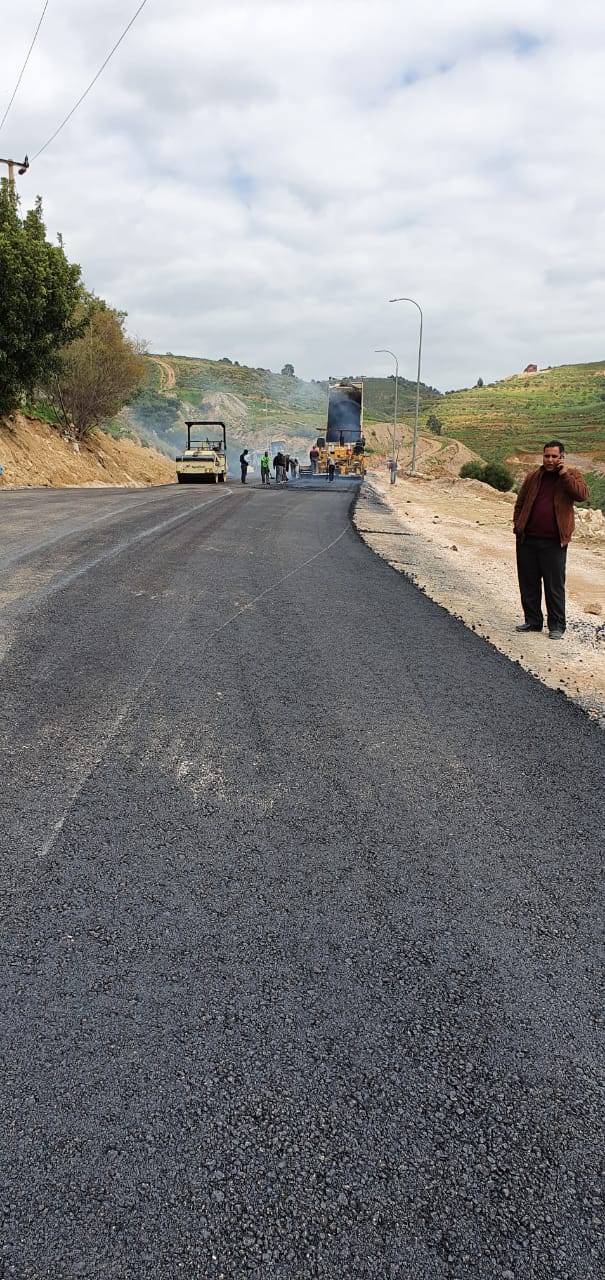 وزارة الأشغال تنهي العمل في مدخل جرش الجنوبي وتفتتحه أمام حركة السير