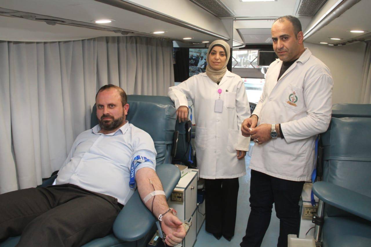 الجمارك الأردنية تنظم حملة للتبرع بالدم