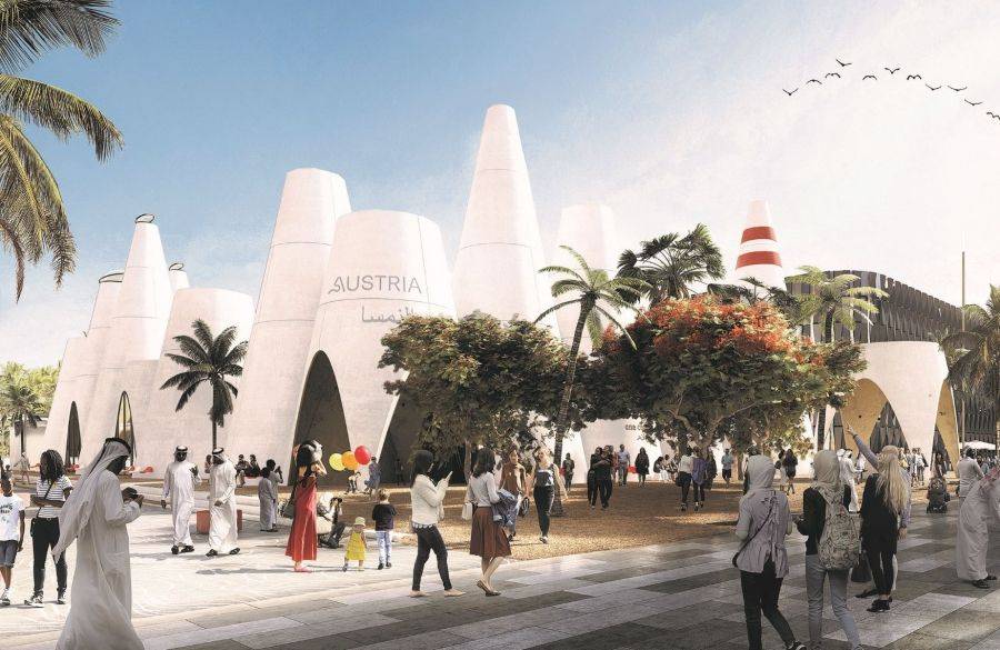 الجناح المخروطي النمساوي في إكسبو 2020 دبي : السحر اللامتناهي لرحابة المكان