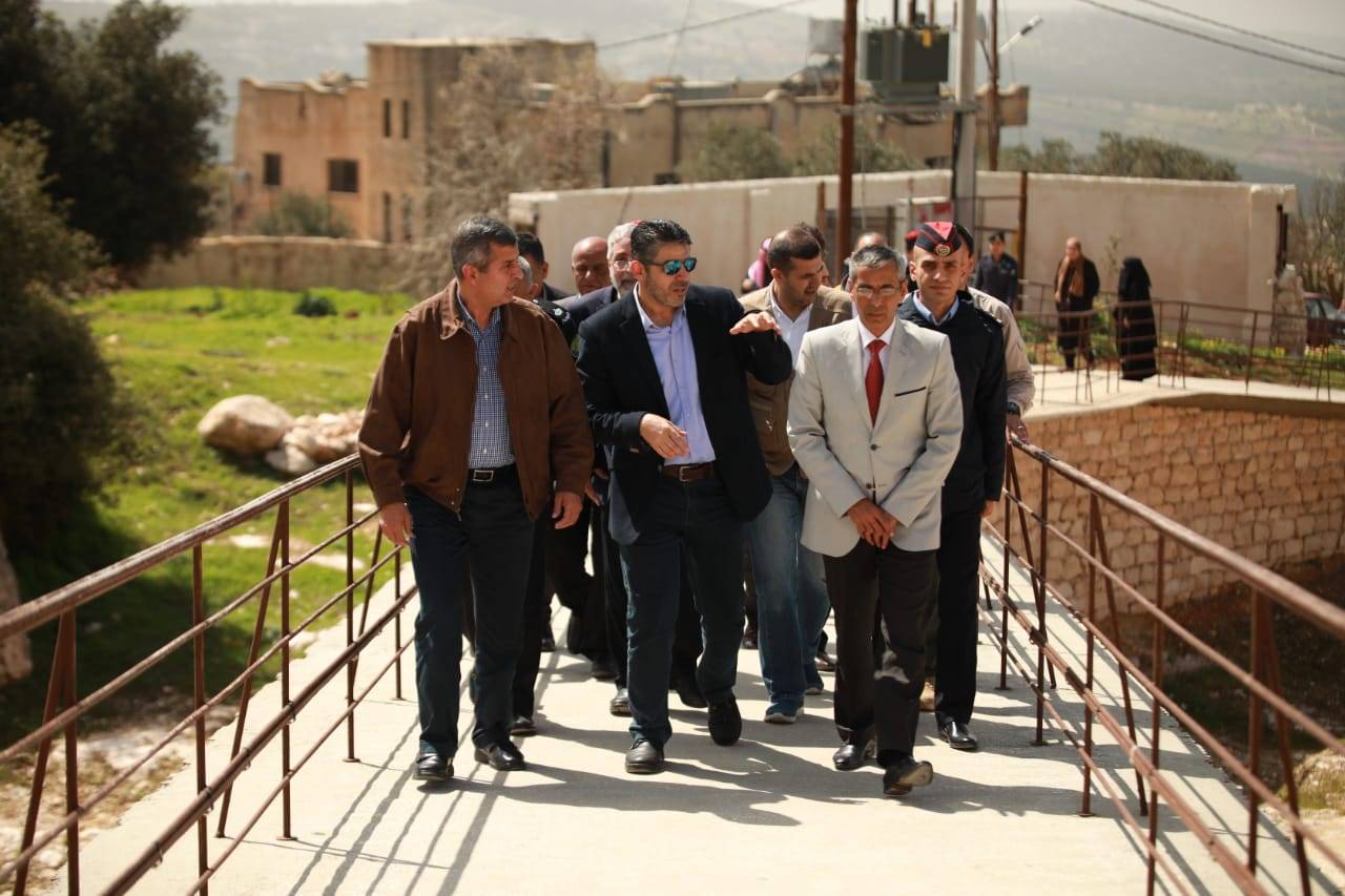 افتتاح لعبة العبارة الهوائية في محمية غابات عجلون