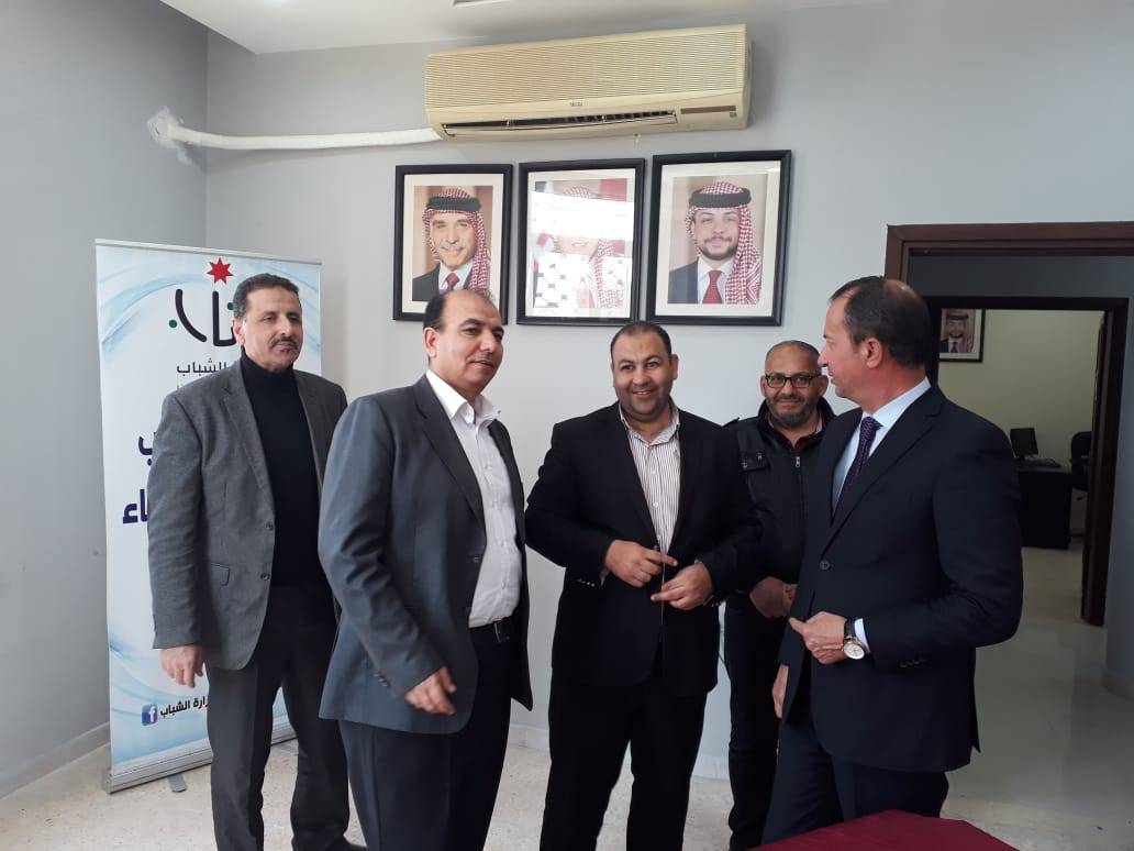 أمين وزارة الشباب يتفقد مديرية شباب محافظة الزرقاء وعددٍ من المرافق الشبابية