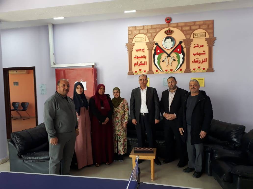 أمين وزارة الشباب يتفقد مديرية شباب محافظة الزرقاء وعددٍ من المرافق الشبابية