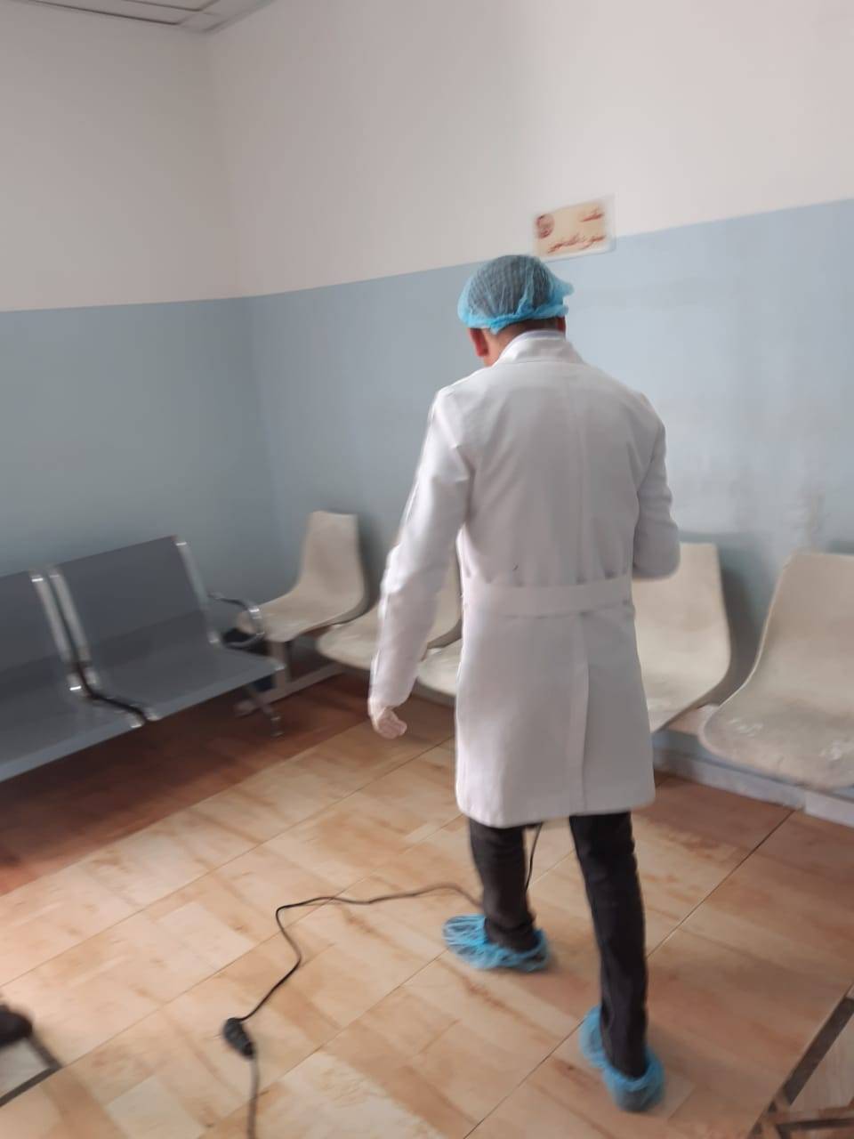 هيئة شباب كلنا الاردن تنفذ حملة تعقيم المؤسسات الحكومية ضد فيروس كورونا 