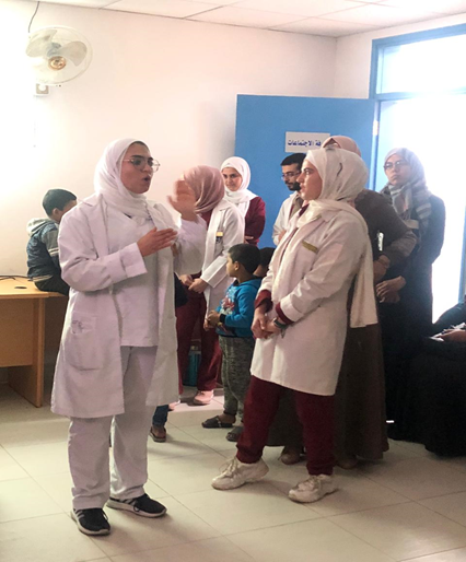 تمریض فیلادلفیا یطلق حملة توعویة عن فایروس ( كورونا) في مركز صحي مخیم  جرش