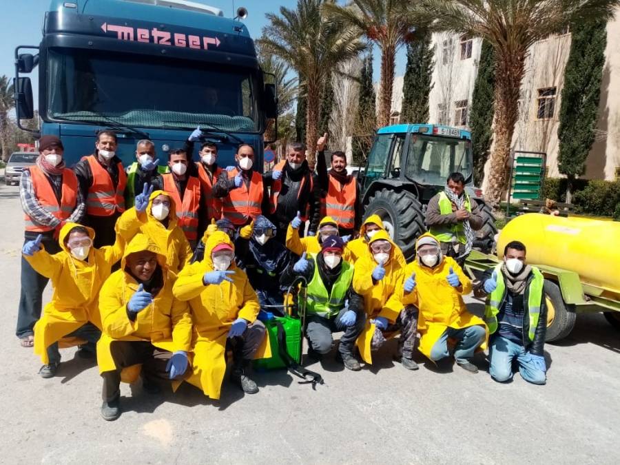 بتوجيهات من رئيس الجامعة .. حملة لتعقيم جامعة الحسين بن طلال