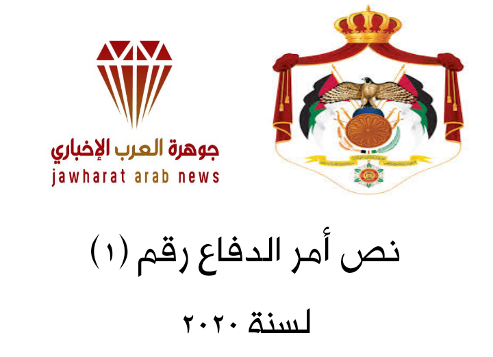 نص أمر الدفاع رقم (1) لسنة 2020 .. تفاصيل
