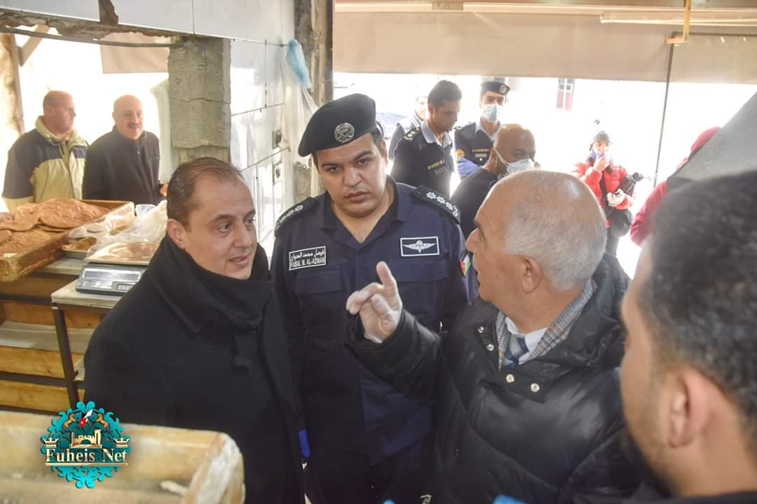 متصرف لواء ماحص والفحيص ورؤساء بلدتي الفحيص وماحص يتفقدون الأسواق التجارية