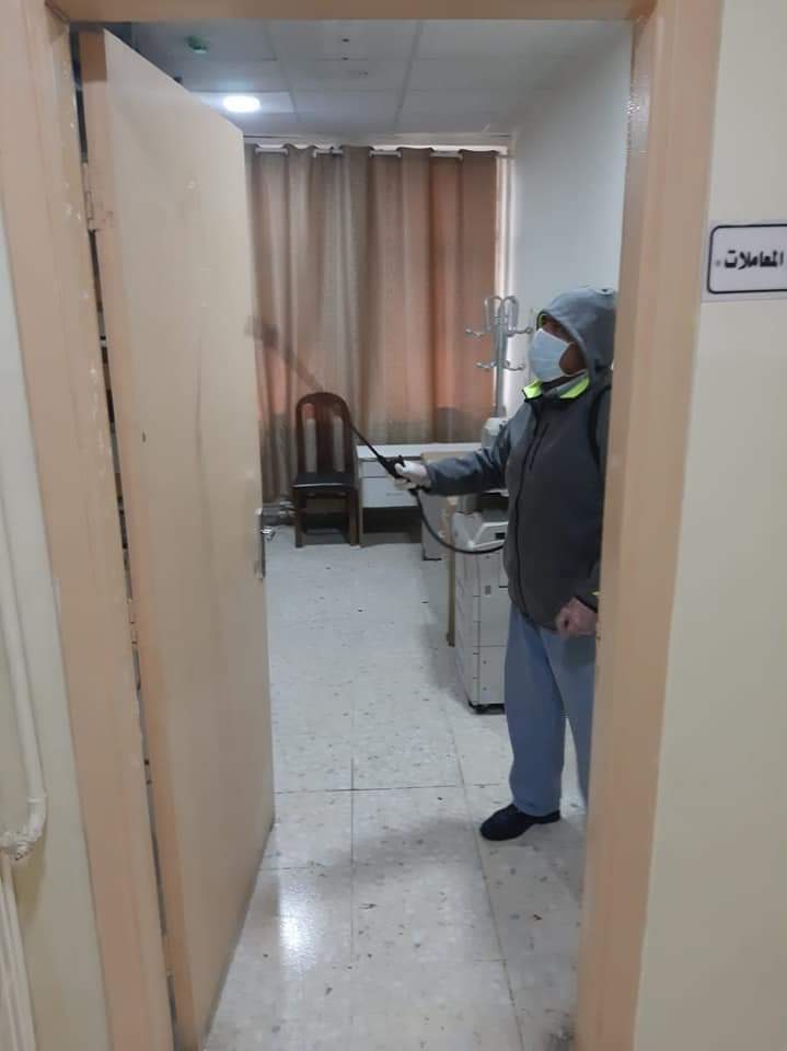مستشفى المركز الوطني للصحة النفسية يقوم بالاجراءات الوقائية لمجابهة كورونا