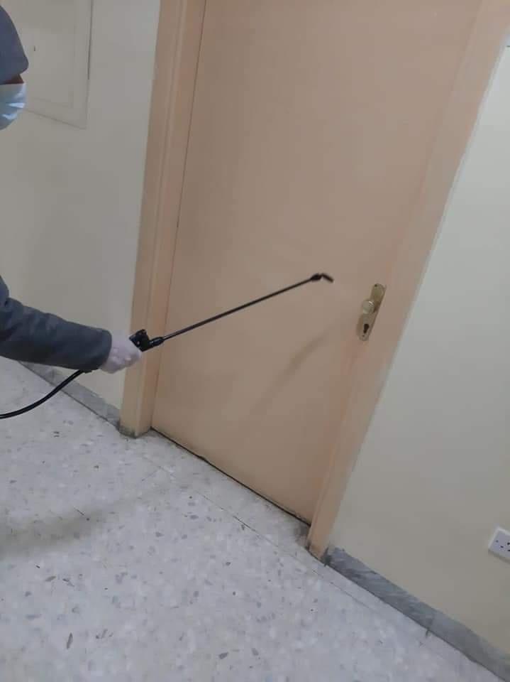 مستشفى المركز الوطني للصحة النفسية يقوم بالاجراءات الوقائية لمجابهة كورونا